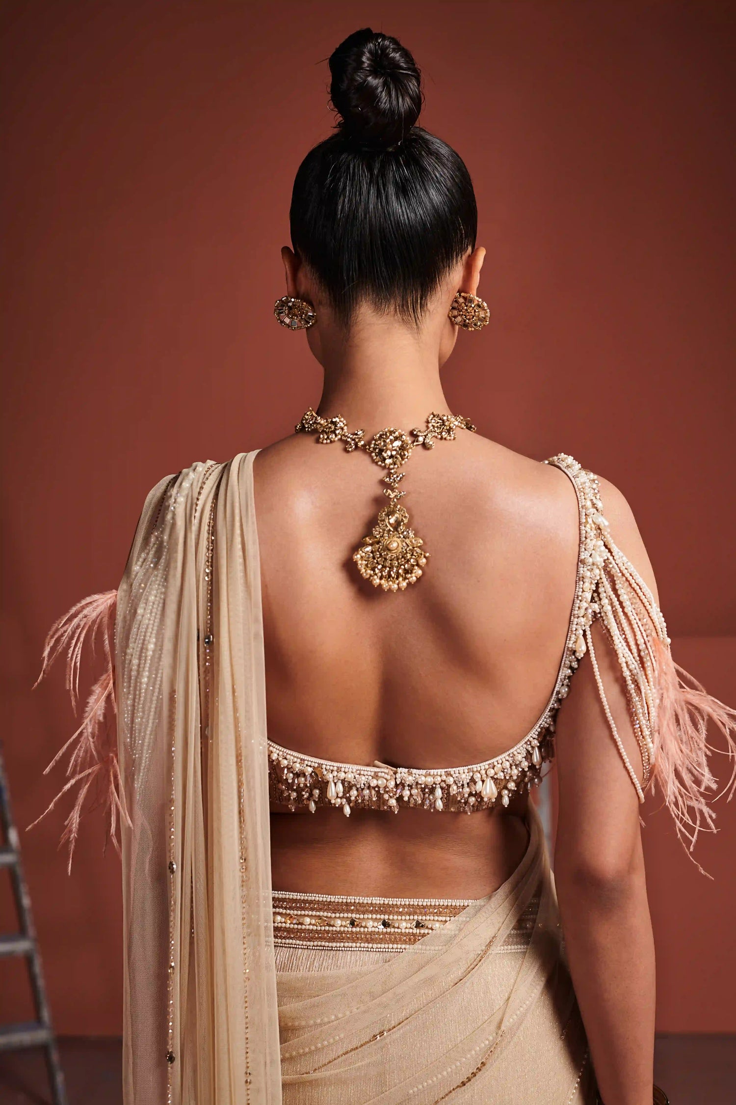 Champagne Shimmer Saree