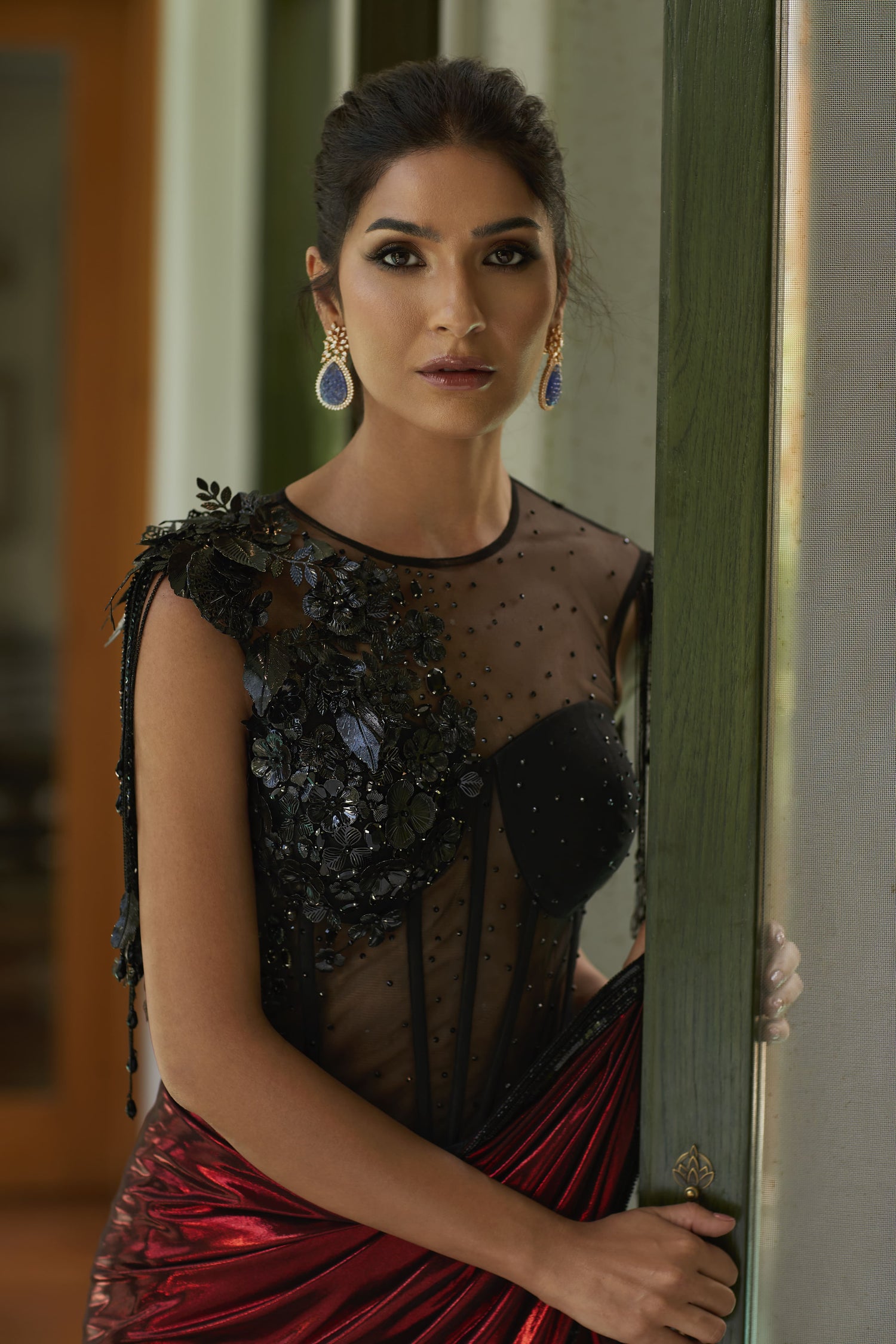 Metallic Corset Saree