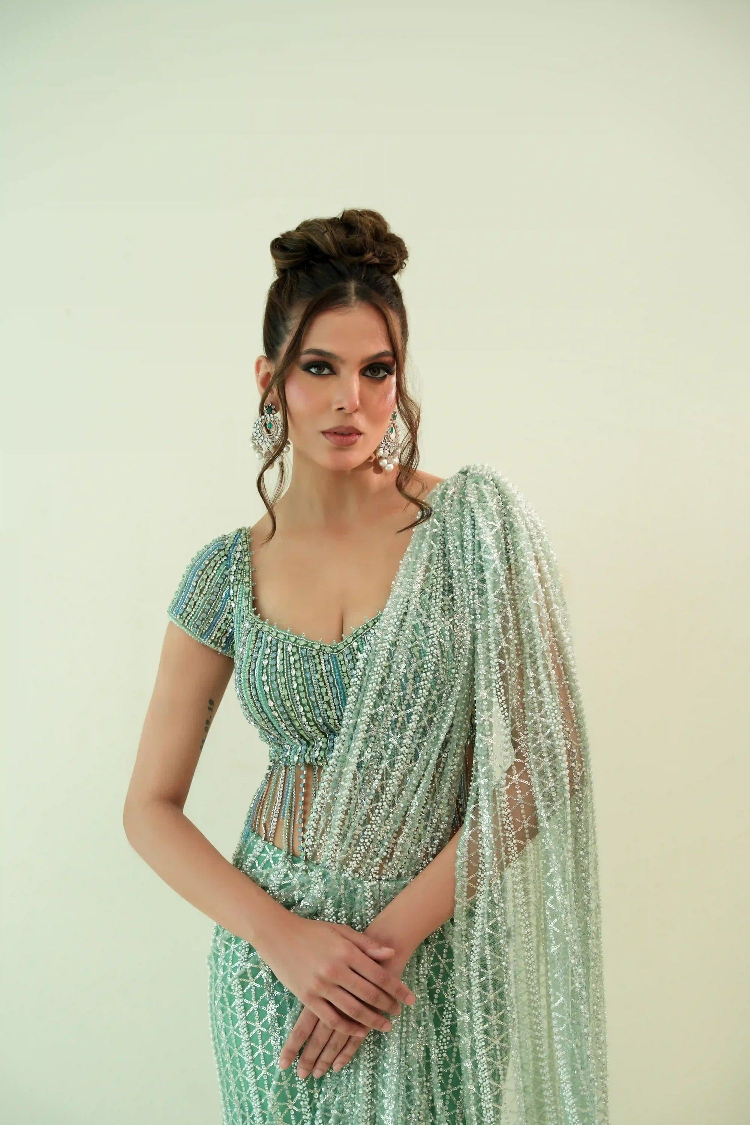 Mint Green Based Saree
