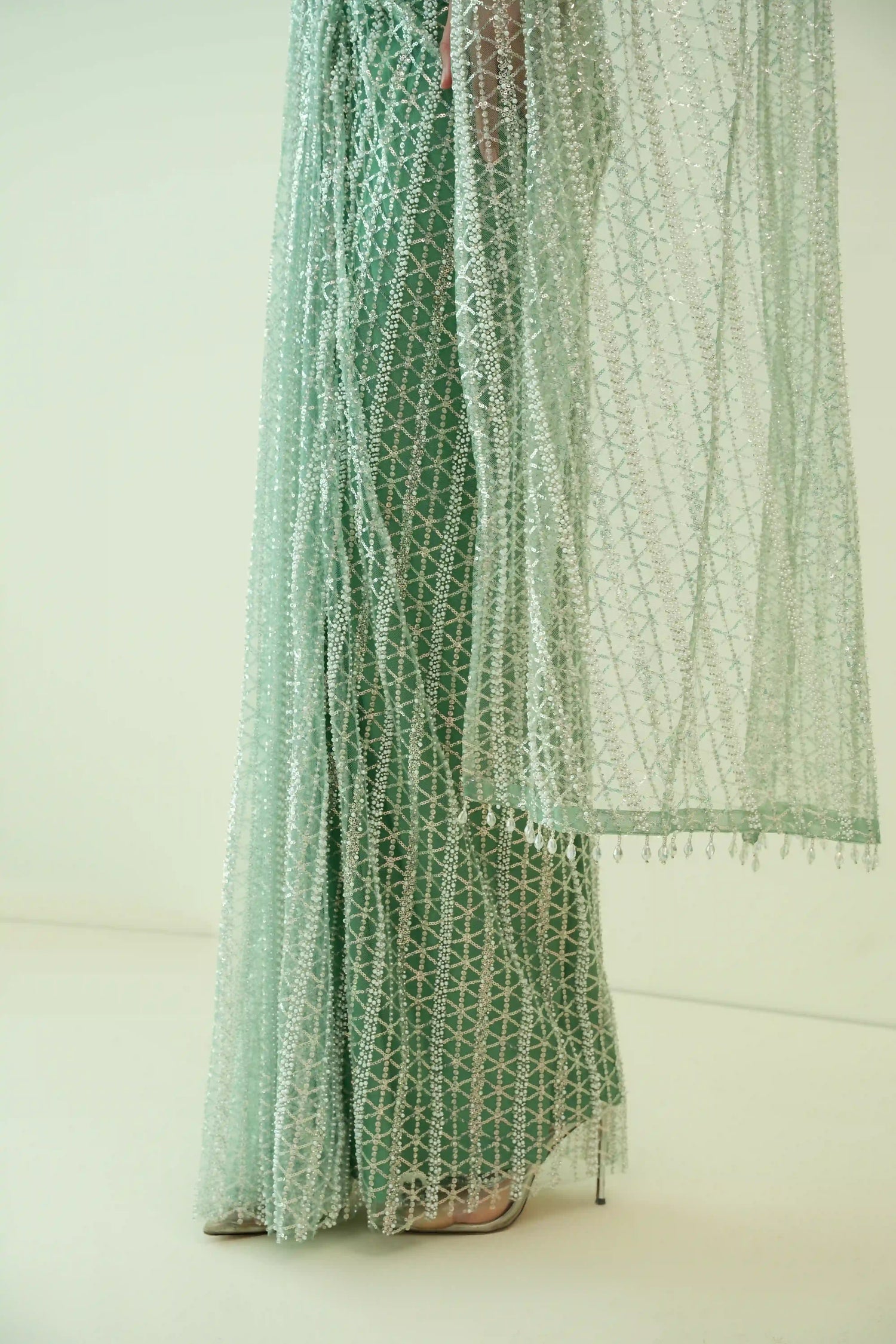 Mint Green Based Saree