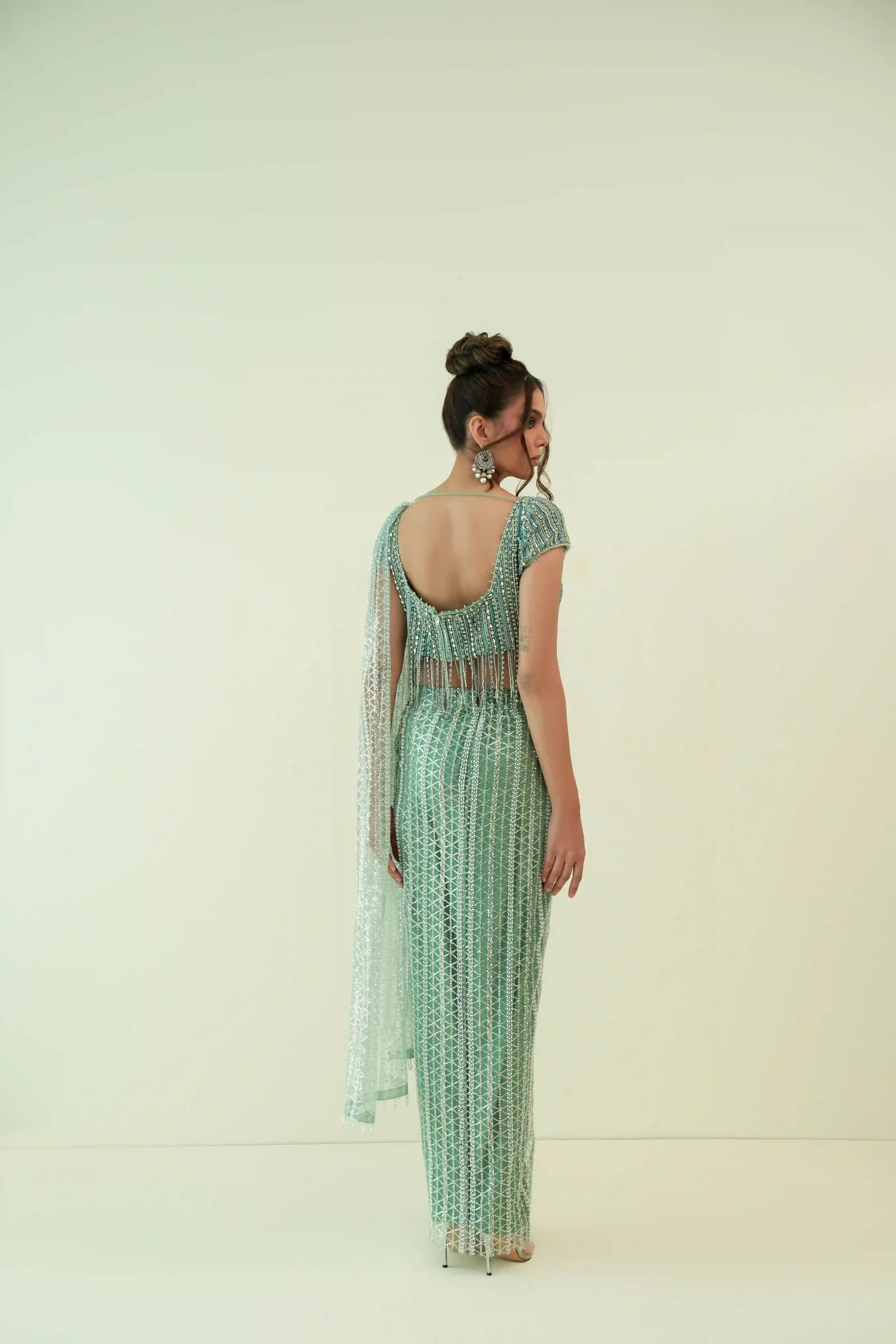 Mint Green Based Saree