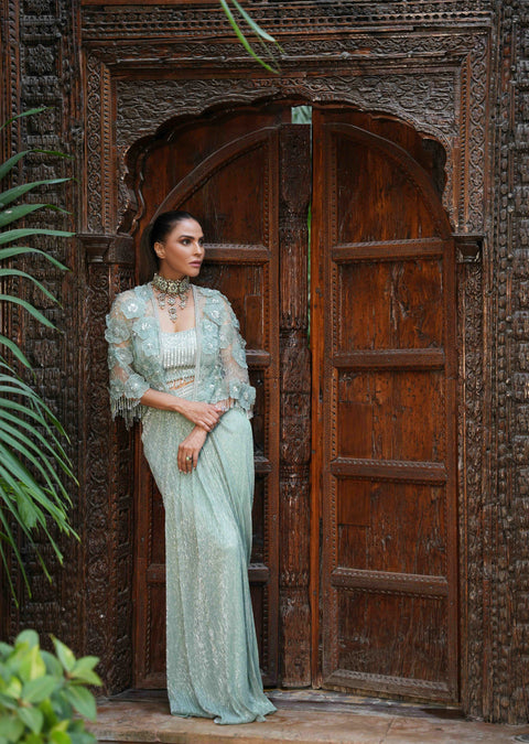 Floral appliqué set