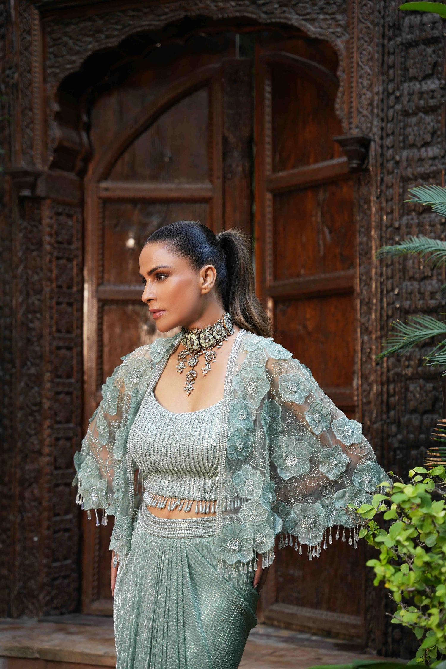 Floral appliqué set