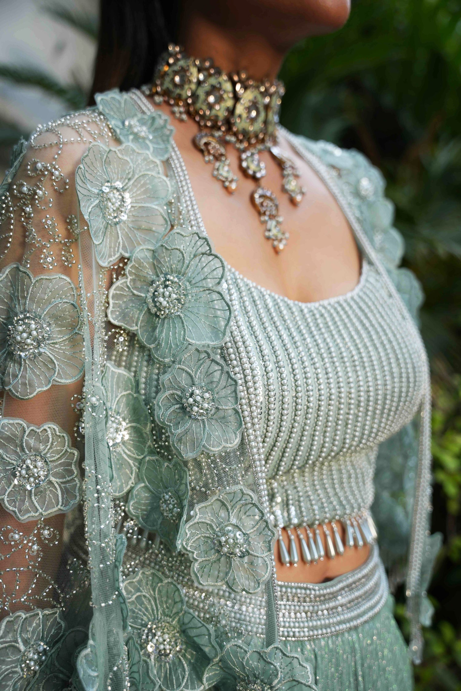 Floral appliqué set