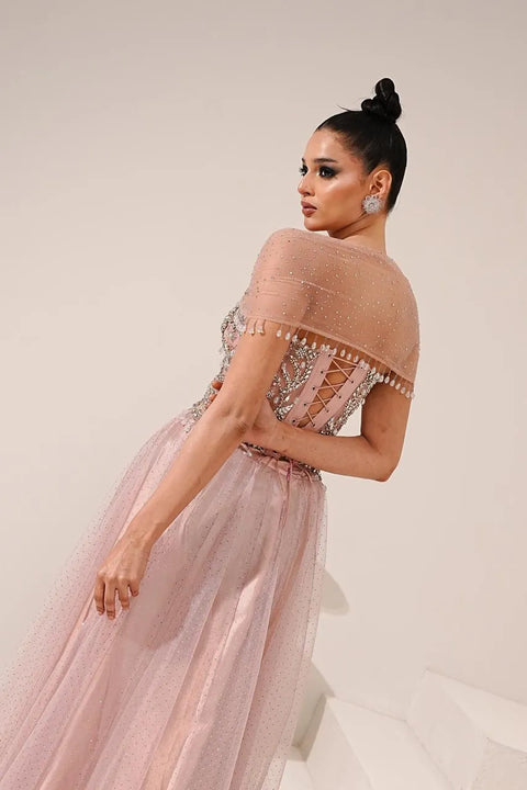 Blush Tulle Gown
