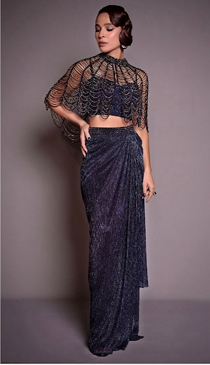Fringe cape set