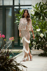 Pearl and feather set