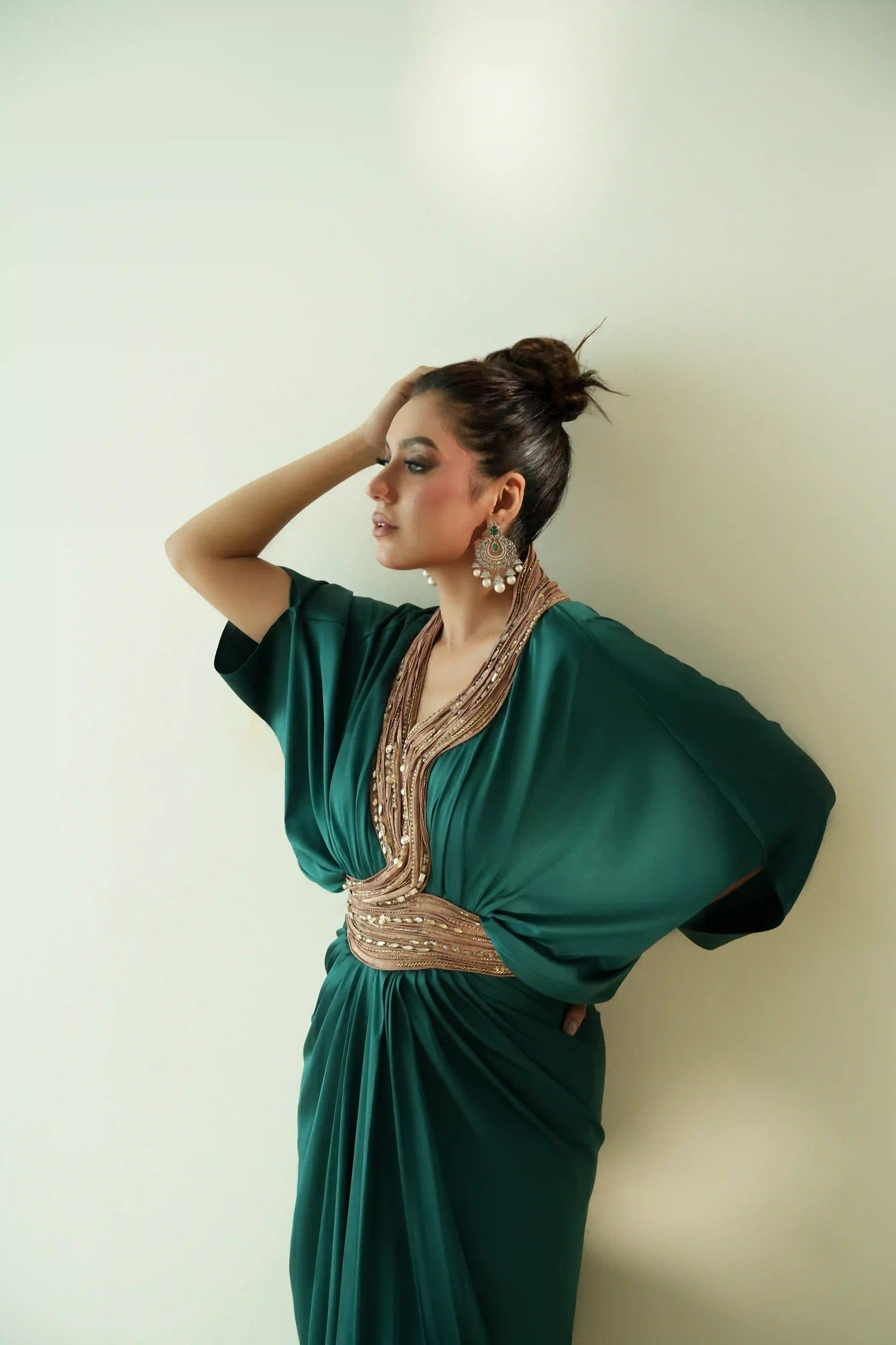 Silk Satin Snake Kaftan
