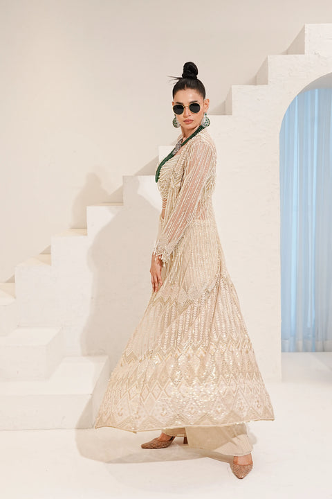 Ivory Cascade Jacket Set