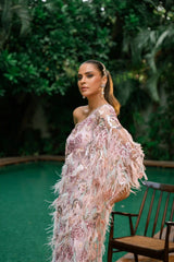 Multi Hued Floral Kaftan