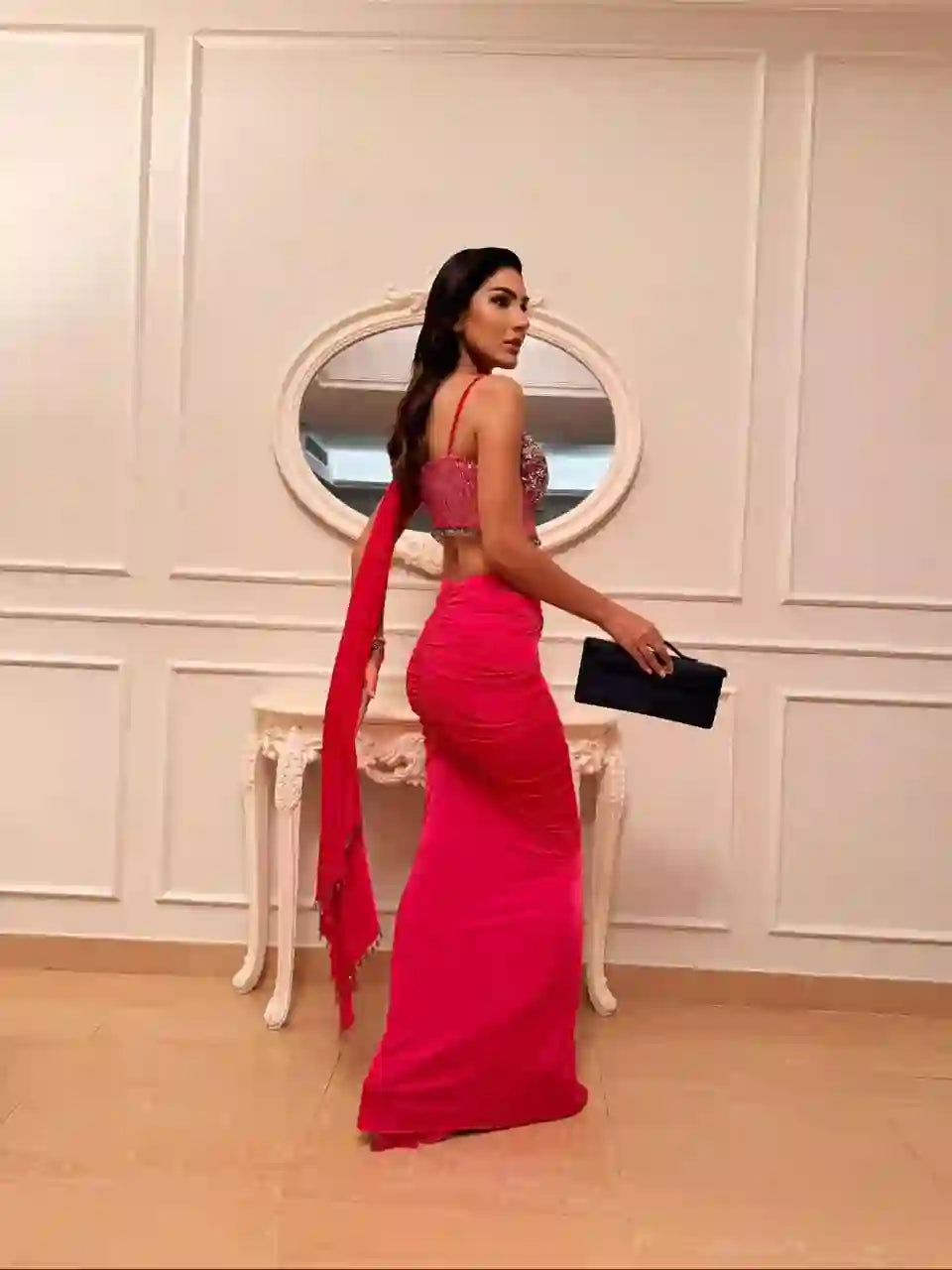 Pink Saree