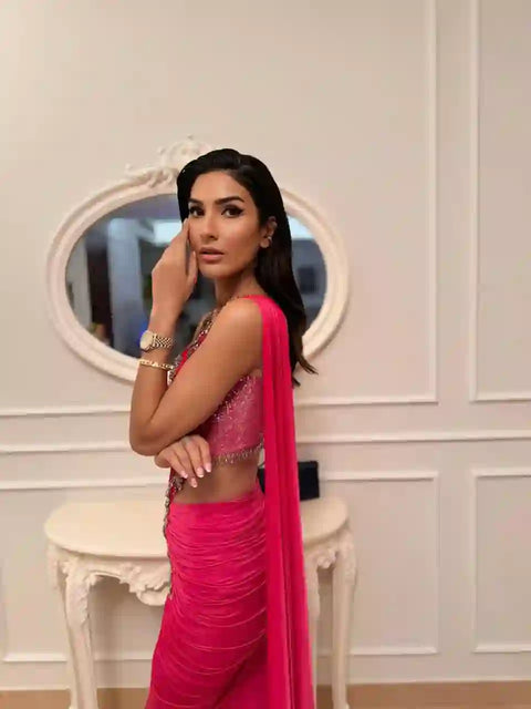 Pink Saree